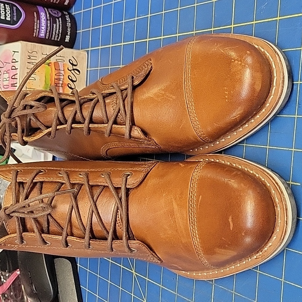Helm Hollis Men's Brown Leather Boots New - Picture 4 of 11
